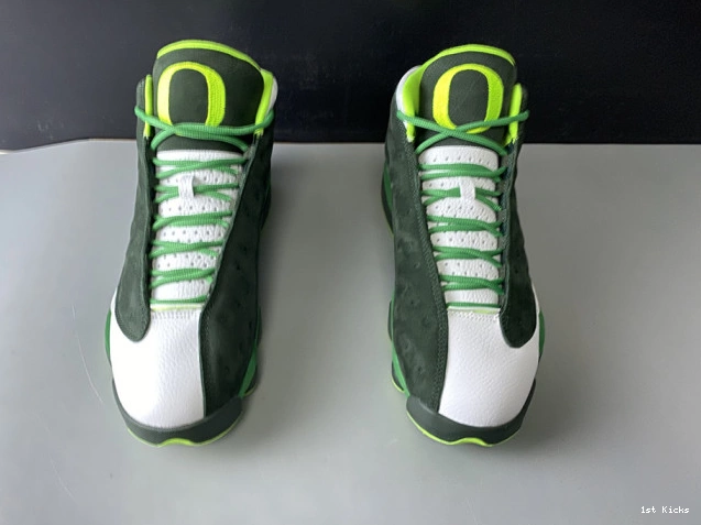Ducks' 313 - AR4390 PE Jordan Retro 13 'Oregon Air 0718